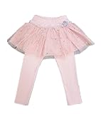 WIN フリル 子供 用 スカッツ 清楚 な 女の子 に ぴったり スカート 付 レギンス 「子供服 女の子/キッズ/子ども/子供/レギンス付きスカート/チュールスカート/ (100cm, ピンク)