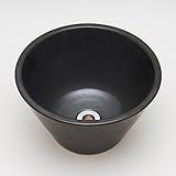 立水栓 パン ガーデンパン ガーデンパン 水鉢 ガーデンポット 艶消しブラック 手洗い鉢 立水栓 水栓柱に設置