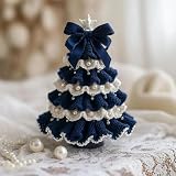 かぎ針編みのクリスマスツリーキット クリスマスツリー 卓上 あみものはじめ かぎあみ キット 初心者 編み物 キットかぎ針編み 手芸 飾り木 (H)