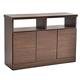 タンスのゲン 日本製 完成品 テレビ台 幅90 国産 テレビボード TV台 寝室 ハイタイプ ウォールナット 17010054 B1