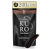 VALANROSE KUROクリームシャンプー 400g ダークブラウン 1本7役の自宅白髪ケア