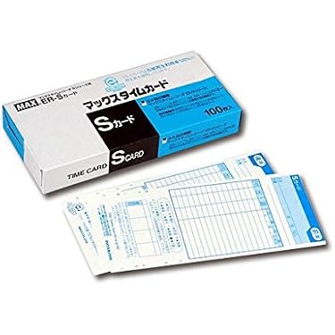 Amazon.co.jp: (まとめ) マックス タイムレコーダ用カード ER-Sカード
