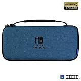 【任天堂ライセンス商品】スリムハードポーチ プラス for Nintendo Switch ブルー【Nintendo Switch 有機ELモデル対応】