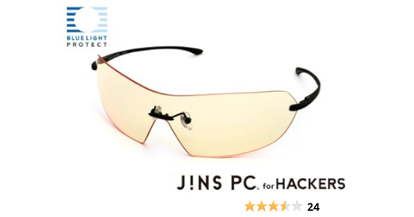 Amazon Co Jp Jins Pc For Hackers Linear ディスプレイに集中できるスタイリッシュなpc専用メガネ 度なし パソコン 周辺機器