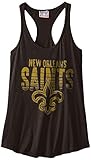 NFL新しいOrleans SaintsレディースTouchdownタンクトップ、ブラック、XS