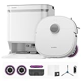 EUREKA（ユーリカ） J15 PRO ULTRA ロボット掃除機 16200Pa強力吸引力 本格的な全自動ステーション 角の掃除 毛絡み防止対策 モップリフト 加圧式デュアル回転伸縮モップ 自動洗浄と乾燥 ゴミ識別 AI障害物回避 高精度マッピング アプリ操作 音声対応 清掃予約 水拭き両用 お手入れ簡単 静音 ホワイト