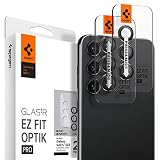Spigen EZ Fit Optik Pro Galaxy S23 / Galaxy S23 Plus用 カメラフィルム 貼り付けキット付き ギャラクシー S23 / S23 Plus 対応 レンズ保護フィルム ブラック 2セット