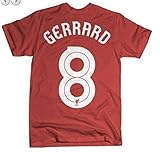 リバプールFC Gerrard # 8レッドTシャツ( 3 x l )
