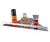 Rozin 台所 浴室用 化粧品収納ラック バスルーム棚 クロムめっき お風呂 用品 ホルダー 壁取付型