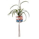 HKUN マクラメ プラントハンガー 観葉植物 吊り下げ ロープ ハンギングプランター