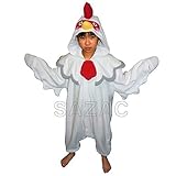 サザック フリース 着ぐるみ ニワトリ 子供用 110cm 2846F