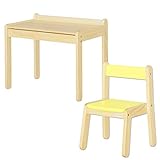 大和屋 ノスタ テーブル＆リトルチェア 2点セット イエロー 19200102 YL