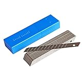 Ehdis 9MMスナップオフ標準な炭素工具鋼製カッター替刃 炭素鋼カッター替え刃 　45度シャープブレード 50ブレード/パック