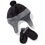 オールドネイビー OLD NAVY/ パフォーマンスフリースハット&ミトンセット グレー 小物 XS(6～12ヶ月)【並行輸入】