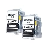BC-360 BC-361 / BC-340 BC-341 キヤノン用 詰め替えインク 大容量 共用 BC-340/360XL(ブラック)×2 説明書付き 個別包装 １年サポート【INK-LINK】