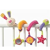 Edtoy Baby Activity Spiral Toy, Stroller Toy, Bed Hanging Toys, Car Seat Toy Rabbit by Edtoy
