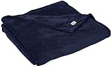 Northpoint Newport Micro Fleece Plush Blanket King Navy [並行輸入品]