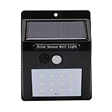 防水 LED ライトソーラーパネル PIR センサー LED 庭