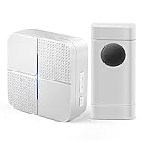 MUTANG ワイヤレスドアベルポータブル耐候プラグインドアチャイキット電気ドアベルボリューム調整可能