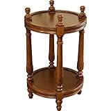 ソリッドウッドフラワーラックリビングルームコーヒーテーブルサイドテーブルラウンド2フロアリビングルームストレージラックベッドルームベッドサイドテーブル装飾ディスプレイテーブル彫刻ディスプレイスタンド