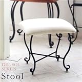 猫足スツール 合成皮革/スチール 高さ45cm アジャスター付き ヨーロピアン調【代引不可】 生活用品 インテリア 雑貨 インテリア 家具 椅子 スツール [並行輸入品]