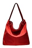 Blue-D(ブルーディー) キャンバス トートバッグ 無地 トート 帆布 ショルダーバッグ レッド