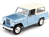 Welly ジープ ミニカー1/24 Jeepster Commando ステーションワゴン (ブルー) [並行輸入品]