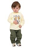 Pulla Bulla Baby Boy長袖グラフィックシャツ子犬Tシャツ US サイズ: L カラー: ベージュ