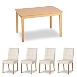 北欧風 ダイニング5点セット ナチュラル DELICA（デリカ）/ ダイニングセット