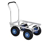 ハラックス 愛菜号 アルミ製台車 CH-530-35T 大きいコンテナ1個用 エアタイヤ 防J 直送