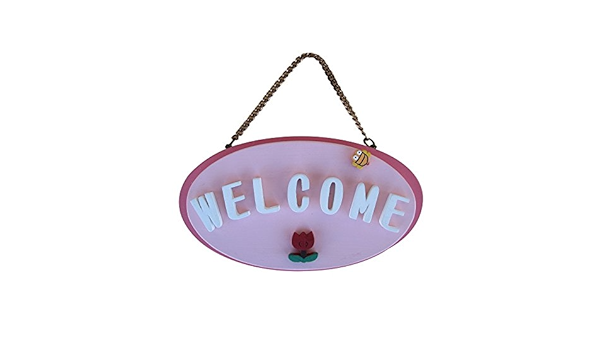 Amazon Co Jp 表札 木製 手作り キット 名入れ インテリア 木製文字 壁掛け Wood Stock ツートン プレート アーモンド ピンク ホーム キッチン