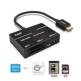 AMALINK XQD/SDカードリーダー Type-Cアダプタ USB 3.0メモリカードリーダーコネクタ 最大5Gbp/sになり、SD（HC/XC)，Sony Gシリーズ とLexar USBマークカードを書き込めます Windows/Mac OSに対応できます