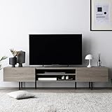 RASIK テレビ台 55型 対応 180cm幅 グレージュ ローボード ワイド 脚付き 収納 リビング TV台 木製 Stova ストーヴァ