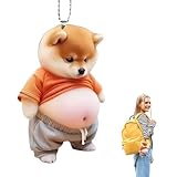 [aninako] 柴犬 キーホルダー 可愛い犬のキーホルダー 柴犬 グッズ マスコット キーチェーン 犬 キーホルダー 鍵車バックパックなどに掛けて装飾できます