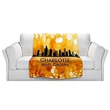 ブランケットウルトラソフトFuzzy 4サイズ！DIANOCHEデザインからby Angelina Vick City lllシャーロットノースカロライナホームDecor Unique Designe