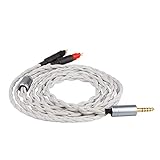 LINSOUL TRIPOWIN Alturaヘッドホンアップグレードケーブル　2.5mm/3.5mm/XLR/4.4mmプラグ　ヘッドホン端子コネクタがデュアル2.5mm/デュアル3.5mm/HD650/HD800　単結晶銅配線　超低いレジスタンス　24AWGテクノロジー　PC/ラップトップ/スマートフォン、DAPとデスクトップアンプなどデバイスに対応でき　ゼンハイザーなどブランドのヘッドホンに適用できハイエンドヘッドホンケーブル (HD650-4.4mmプラグ, 1.5m (4.92 ft))
