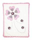 Pavilion Gift Company Ribbed Chenille Baby Blanket, Prima Ballerina, 30" x 40" by Pavilion Gift Comp