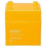 ウェーボ デザインキューブ (uevo design cube) ラウンドワックス 80g ヘアワックス 80グラム (x 80)
