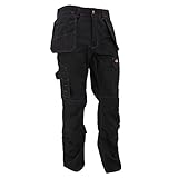 (ディッキーズ) Dickies レッドホーク メンズ プロ ワークウェア 作業服ボトムス 作業着ズボン 作業用パンツ トラウザーズ (レギュラー丈) 男性用 (40) (ブラック)
