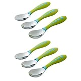 Gerber Stainless Steel Tip Kiddy Cutlery Spoons, - Green by NUK