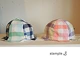 STAMPLE(スタンプル) ブロックチェック ハット (46-48cm) uvカット 日よけ 48cm,50ネイビー