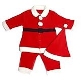 サンタクロース　衣装　コスチューム　クリスマス　イベント　ベビー　レッド (80)