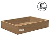 引き出しボックス、Aspen Wood完了、組み立てられ、、1 / 2 "下、8 "高さ Width: 21" DRAW-MD8-RICHWD/Aspen-F-21W16D8H1/2B