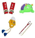 LaVie b165ギフトBOXベルトカバーレインボー&ニット帽イエロースターに可愛いオモチャホルダーレインボーと水鉄砲バグ付きのラグジュアリーギフト