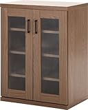 不二貿易 キャビネット ラルゴ 幅60×奥行39.5×高さ80cm ブラウン 95504