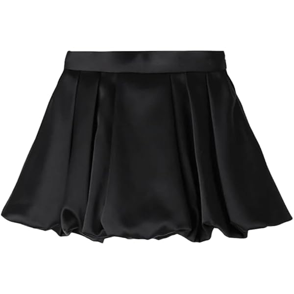 Amazon.co.jp: [EIMY ISTOIRE] ドレープバルーンミニスカート (BLACK