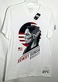 UFCリーボックRBK MMAホワイトロンダ・ラウジーUSA面フラグTop TシャツM
