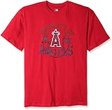 MLB Los Angeles AngelsメンズチームグラフィックShort Sleeved Graphic Tシャツ、2 x /高、レッド