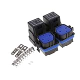 Lovoski 　12V　40A　4 Pin　リレー　リレーホルダー　ソケット　ターミナル付き