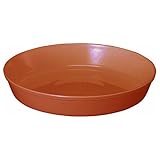大和プラスチック 鉢皿 浅皿 15号 φ450×H75 ブラウン